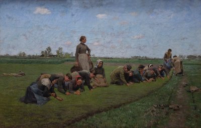 Flax Weeding in Flanders by Emile Claus